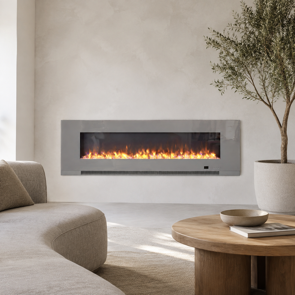Electric Fire Insert — Aurora, Recessed or Wall Mounted
