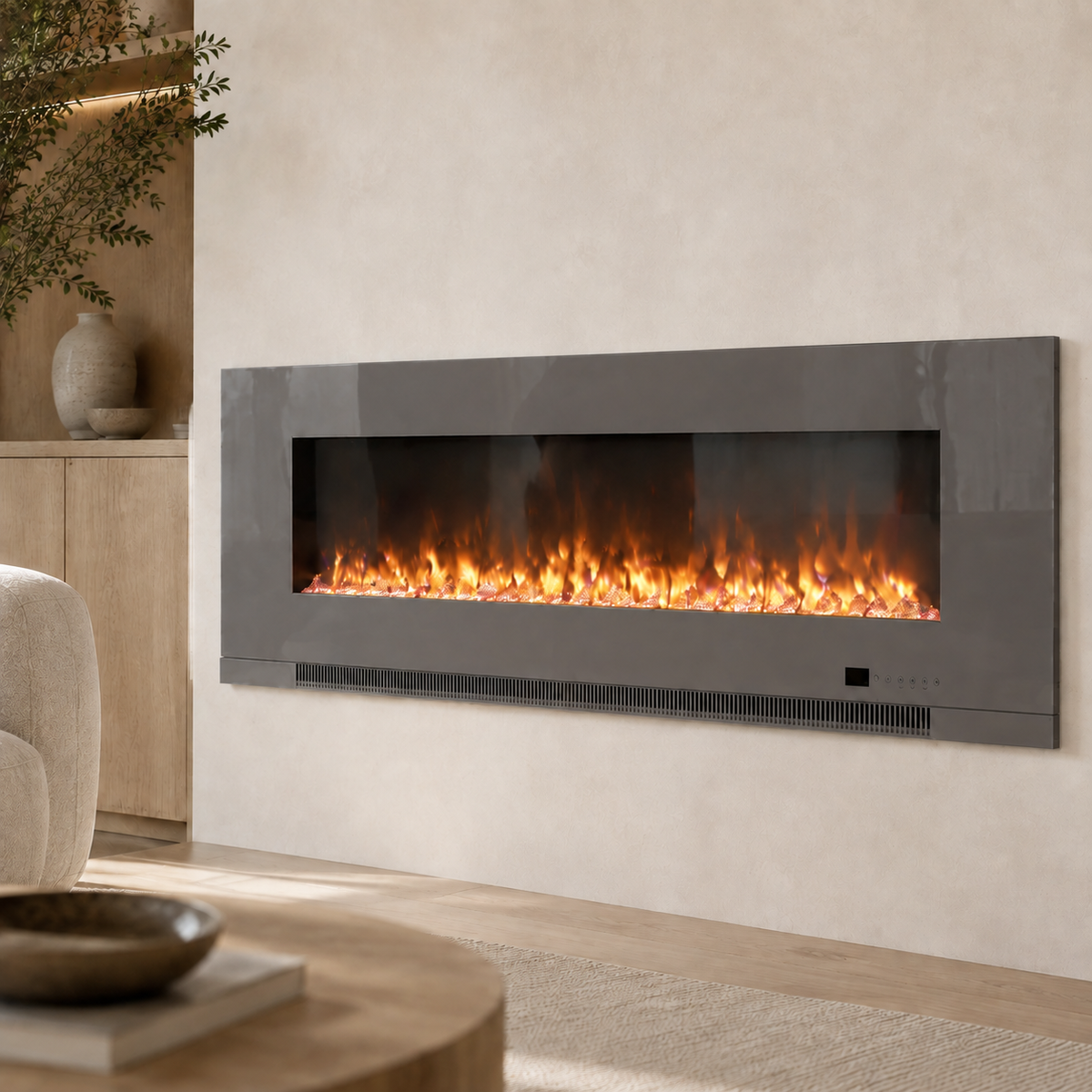 Electric Fire Insert — Aurora, Recessed or Wall Mounted