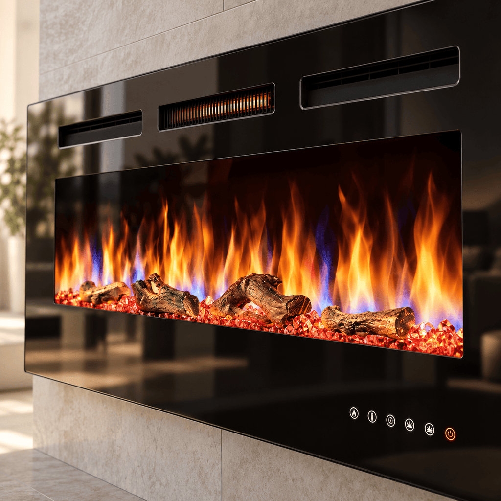 Remote Control Electric Fire — Luminis WiFi Insert, Media Wall
