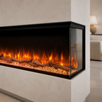 Electric Fire for Media Wall — Luvelle 3D Panoramic, WiFi App Control