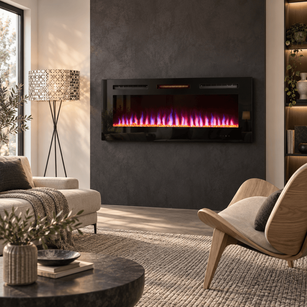 Remote Control Electric Fire — Luminis WiFi Insert, Media Wall
