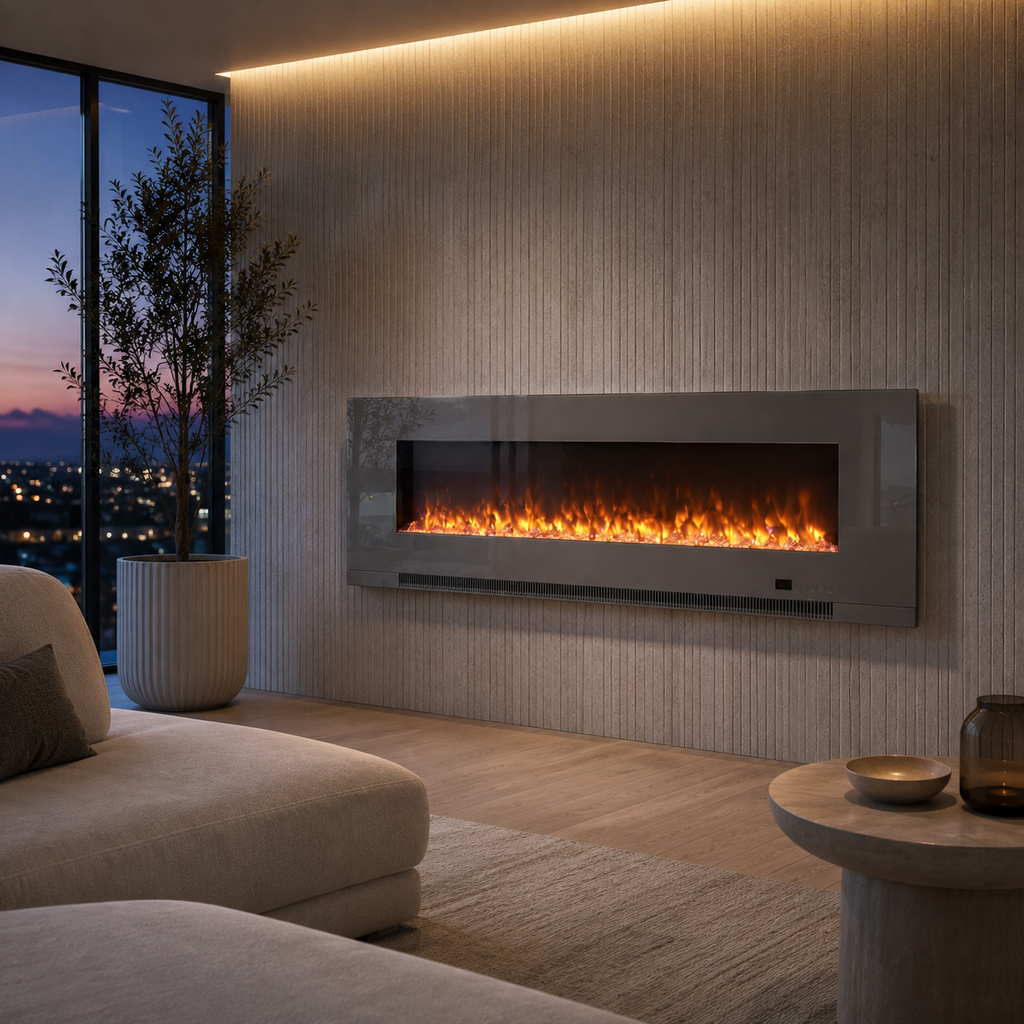 Electric Fire Insert — Aurora, Recessed or Wall Mounted