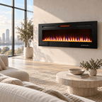 Remote Control Electric Fire — Luminis WiFi Insert, Media Wall