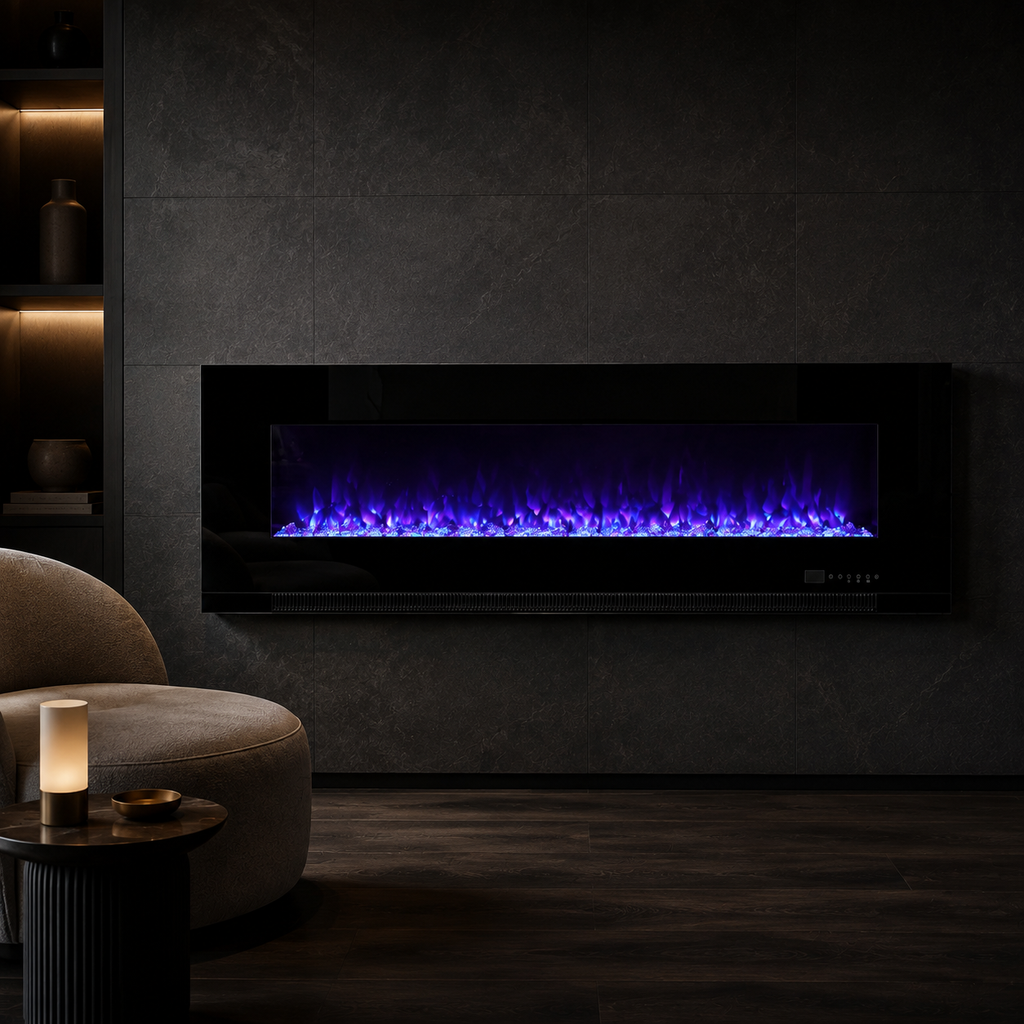 Electric Fire Insert — Aurora, Recessed or Wall Mounted