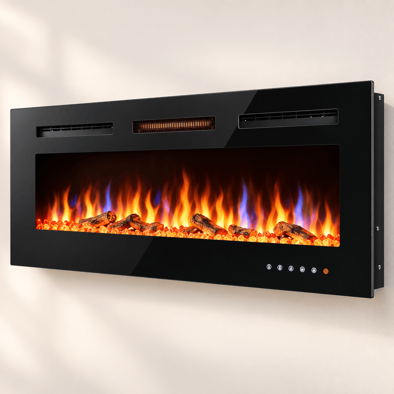 Remote Control Electric Fire — Luminis WiFi Insert, Media Wall