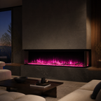 Electric Fire for Media Wall — Luvelle 3D Panoramic, WiFi App Control