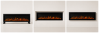 Ultra Slim Wall Mounted Electric Fire 50 Inch