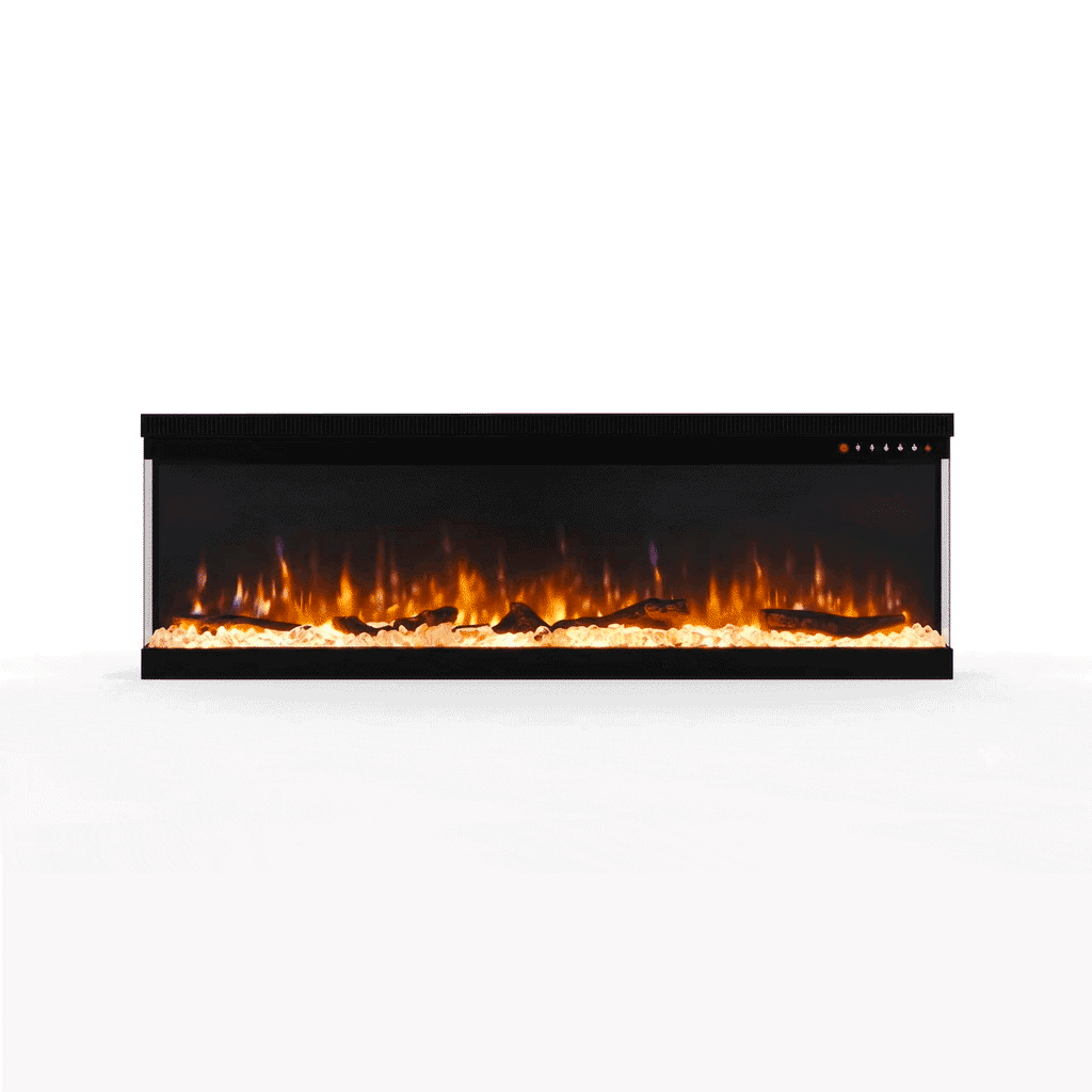 Electric Wall Mounted Fire — Recessed, 12 Flame Colours