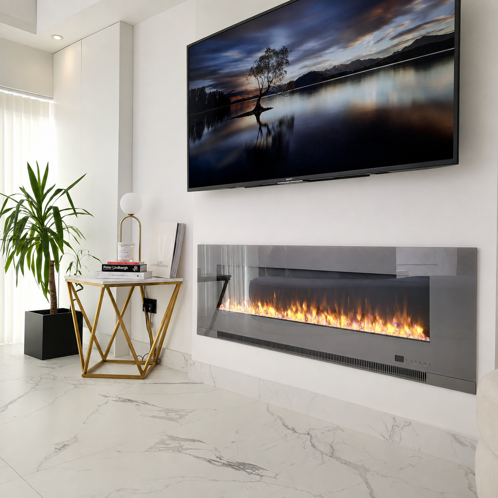 Electric Fire Insert — Aurora, Recessed or Wall Mounted