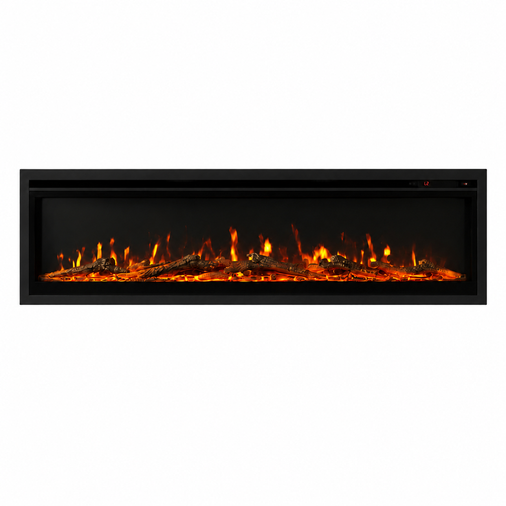 Ultra Slim Wall Mounted Electric Fire 50 Inch