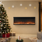Electric Wall Mounted Fire — Recessed, 12 Flame Colours