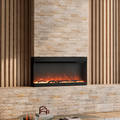 Electric Wall Mounted Fire — Recessed, 12 Flame Colours