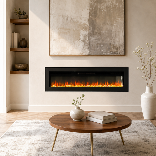Freestanding Electric Fire 70 Inch