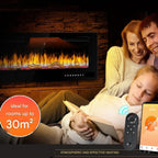 Remote Control Electric Fire — Luminis WiFi Insert, Media Wall