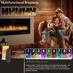 Remote Control Electric Fire — Luminis WiFi Insert, Media Wall