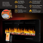 Remote Control Electric Fire — Luminis WiFi Insert, Media Wall
