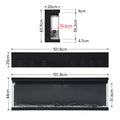 Electric Wall Mounted Fire 40 Inch — Recessed, 12 Flame Colours