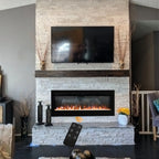 Wall Mounted Electric Fire 70 Inch — Recessed, 12 Flame Colours