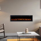 Wall Mounted Electric Fire 60 Inch — 12 Flame Colours