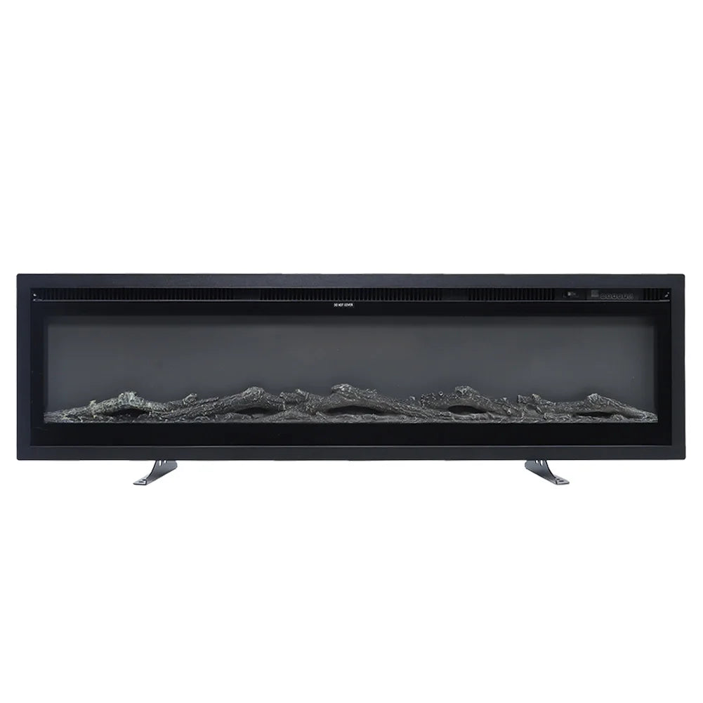 Wall Mounted Electric Fire 60 Inch — 12 Flame Colours