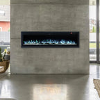 Wall Mounted Electric Fire 60 Inch — 12 Flame Colours