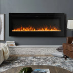 Wall Mounted Electric Fire 50 Inch — Recessed, 12 Flame Colours