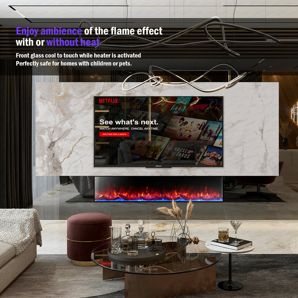 Wide Electric Fire — The Cullinan 3 Sided, Media Wall Statement
