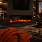 Wall Mounted Electric Fire 60 Inch — 12 Flame Colours