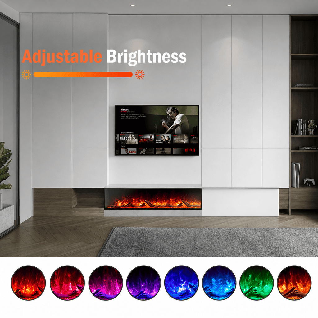 Wide Electric Fire — The Cullinan 3 Sided, Media Wall Statement