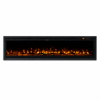 Wall Mounted Electric Fire 60 Inch — 12 Flame Colours