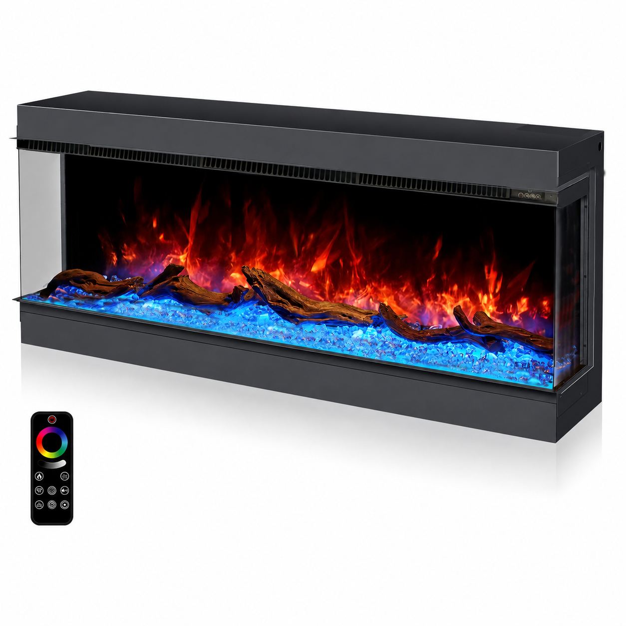 Wide Electric Fire — The Cullinan 3 Sided, Media Wall Statement
