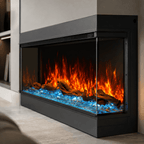 Wide Electric Fire — The Cullinan 3 Sided, Media Wall Statement