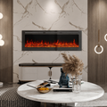 Recessed Wall Mounted Electric Fire — 50 Inch, 12 Flame Colours