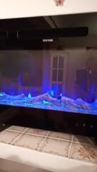 Customer review from Dellya for Wall Mounted Electric Fire 50 Inch — Recessed, 12 Flame Colours