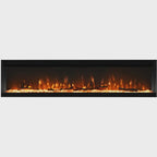 Freestanding Electric Fire 50 Inch — 3-in-1 Recessed & Wall Mounted, 9 Flame Colours