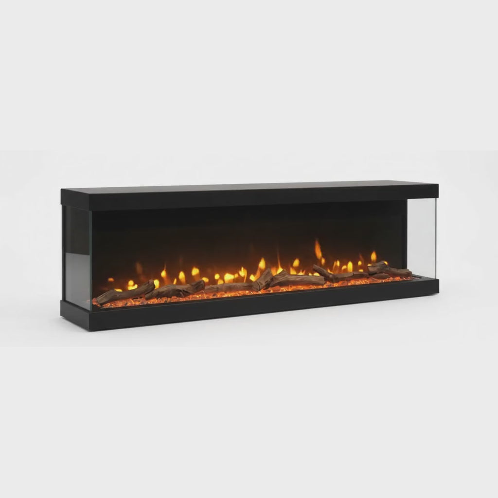 Electric Fire for Media Wall — Luvelle 3D Panoramic, WiFi App Control