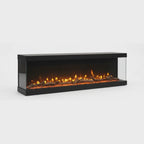 Electric Fire for Media Wall — Luvelle 3D Panoramic, WiFi App Control