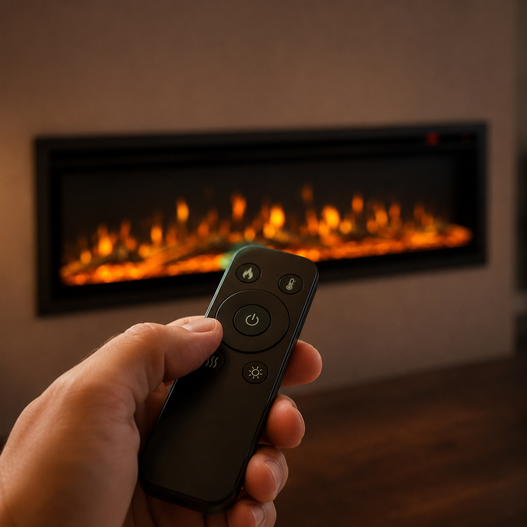 Ultra Slim Wall Mounted Electric Fire 50 Inch