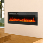 Wall Mounted Electric Fire 50 Inch — Recessed, 12 Flame Colours