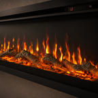 Ultra Slim Wall Mounted Electric Fire 50 Inch